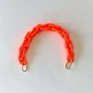 Clare V shortie strap in neon Orange